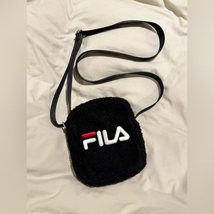 Fila black cross body bag sherpa